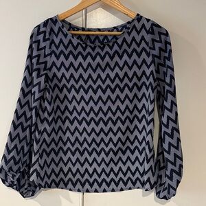 Yetts Los Angeles Chevron Patterned Blouse